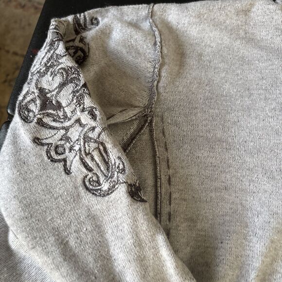 BKE Buckle Women's Sweater Dark Gray Size Large Long Sleeve Pullover 1/4 Zip - Picture 3 of 11